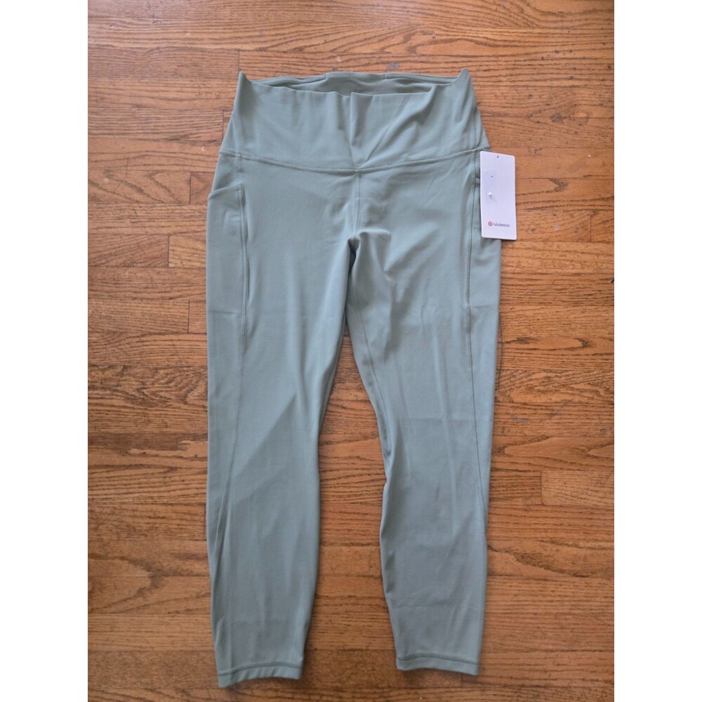 Lululemon Align Pant HR 25” With Pockets Sage Green Size 14 NWT